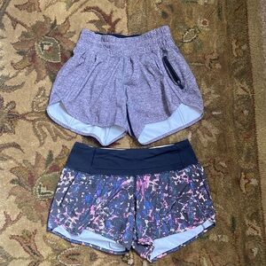 Set of 2 Lululemon Sport Shorts in size 4 😍